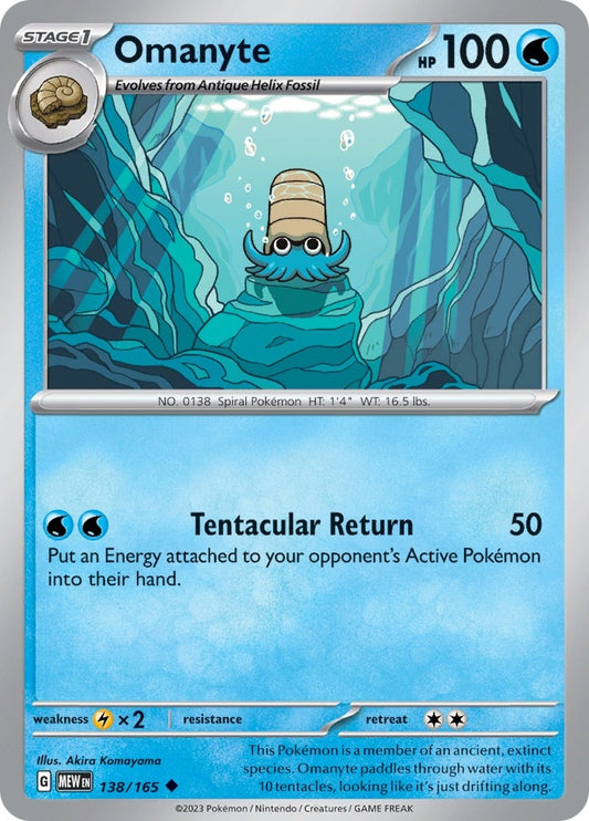 Image for Omanyte (138/165) - Pokemon