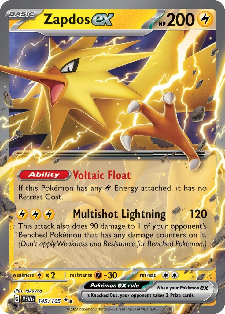 Image for Zapdos ex (145/165) - Pokemon
