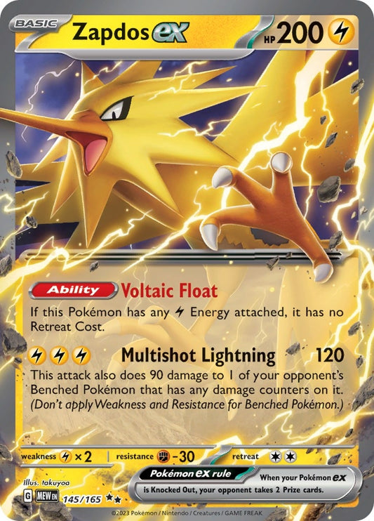 Image for Zapdos ex (145/165) - Pokemon