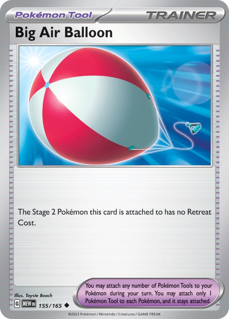 Image for Big Air Balloon (155/165) - Pokemon