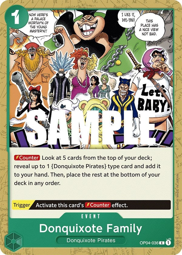 Image for Donquixote Family (OP04-036) - One Piece Card Game