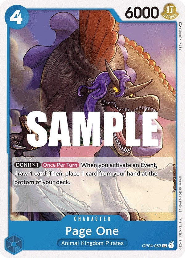 Image for Page One (OP04-053) - One Piece Card Game
