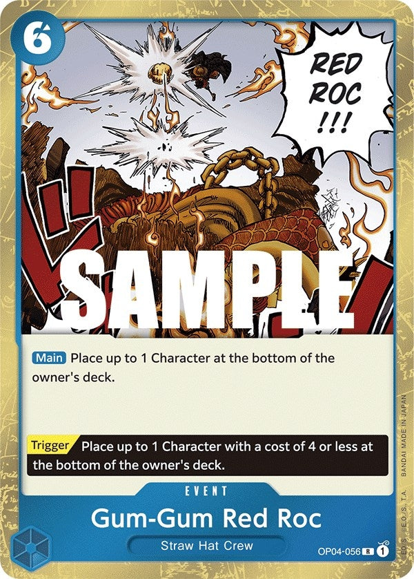 Image for Gum-Gum Red Roc (OP04-056) - One Piece Card Game