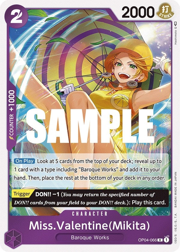 Image for Miss.Valentine(Mikita) (OP04-066) - One Piece Card Game