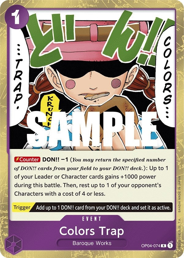 Image for Colors Trap (OP04-074) - One Piece Card Game