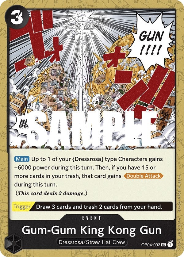 Image for Gum-Gum King Kong Gun (OP04-093) - One Piece Card Game