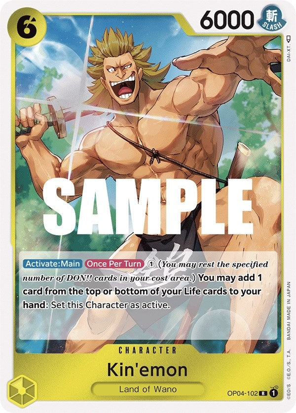 Image for Kin'emon (OP04-102) - One Piece Card Game