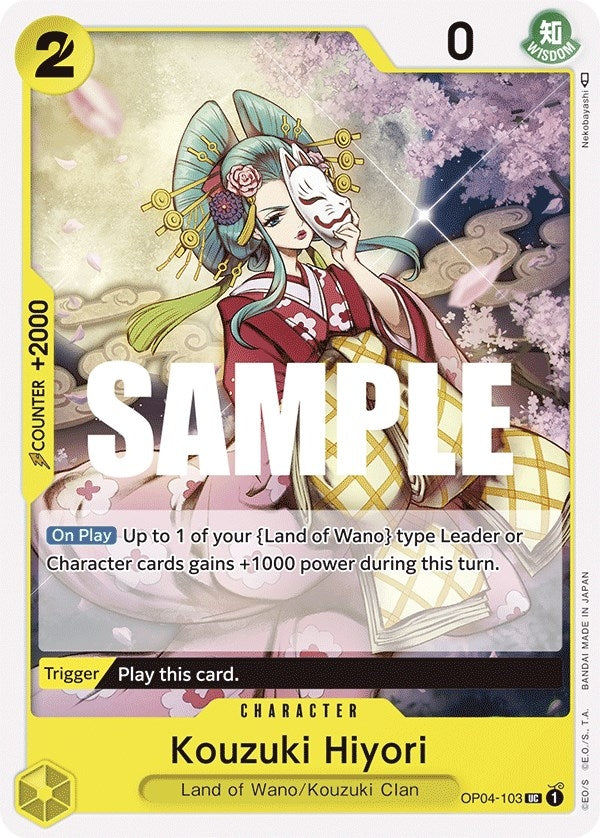 Image for Kouzuki Hiyori (OP04-103) - One Piece Card Game