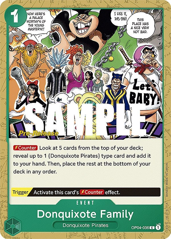 Image for Donquixote Family (OP04-036) - One Piece Card Game