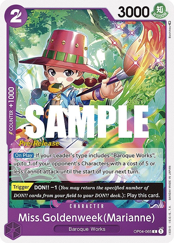 Image for Miss.Goldenweek(Marianne) (OP04-065) - One Piece Card Game