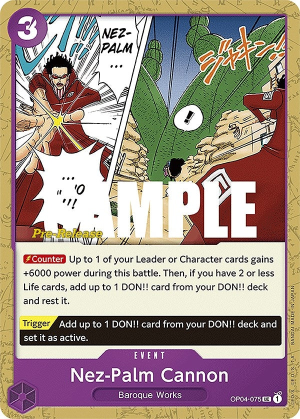 Image for Nez-Palm Cannon (OP04-075) - One Piece Card Game