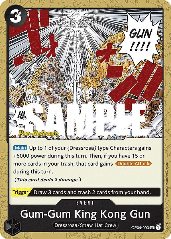 Image for Gum-Gum King Kong Gun (OP04-093) - One Piece Card Game