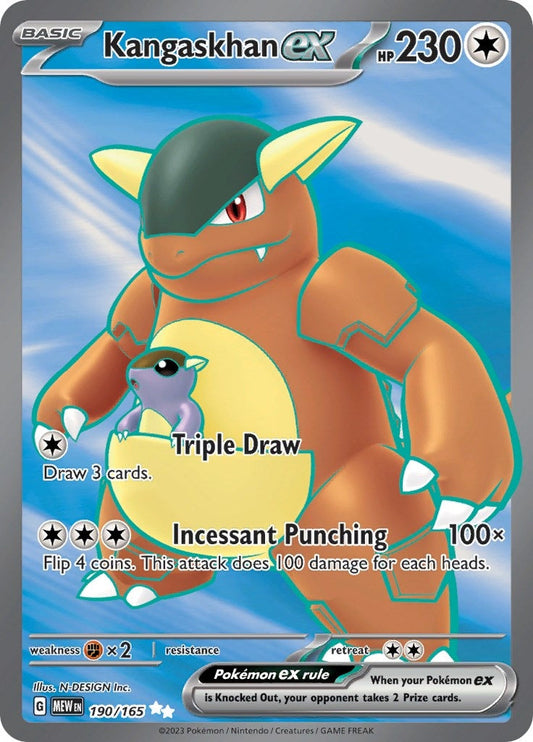 Image for Kangaskhan ex (190/165) - Pokemon