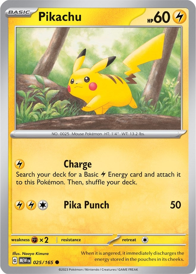 Image for Pikachu (025/165) - Pokemon