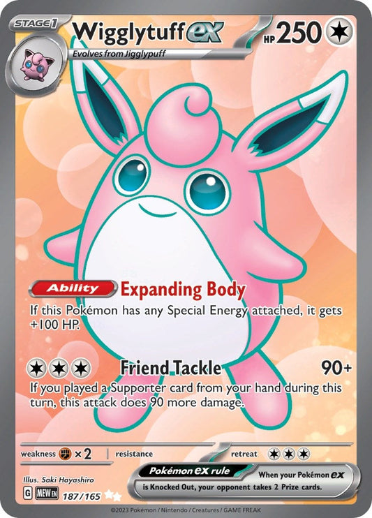 Image for Wigglytuff ex (187/165) - Pokemon