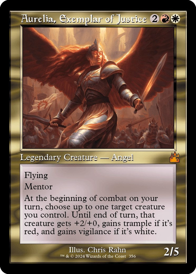 Image for Aurelia, Exemplar of Justice (Retro Frame) (356) - Magic: The Gathering