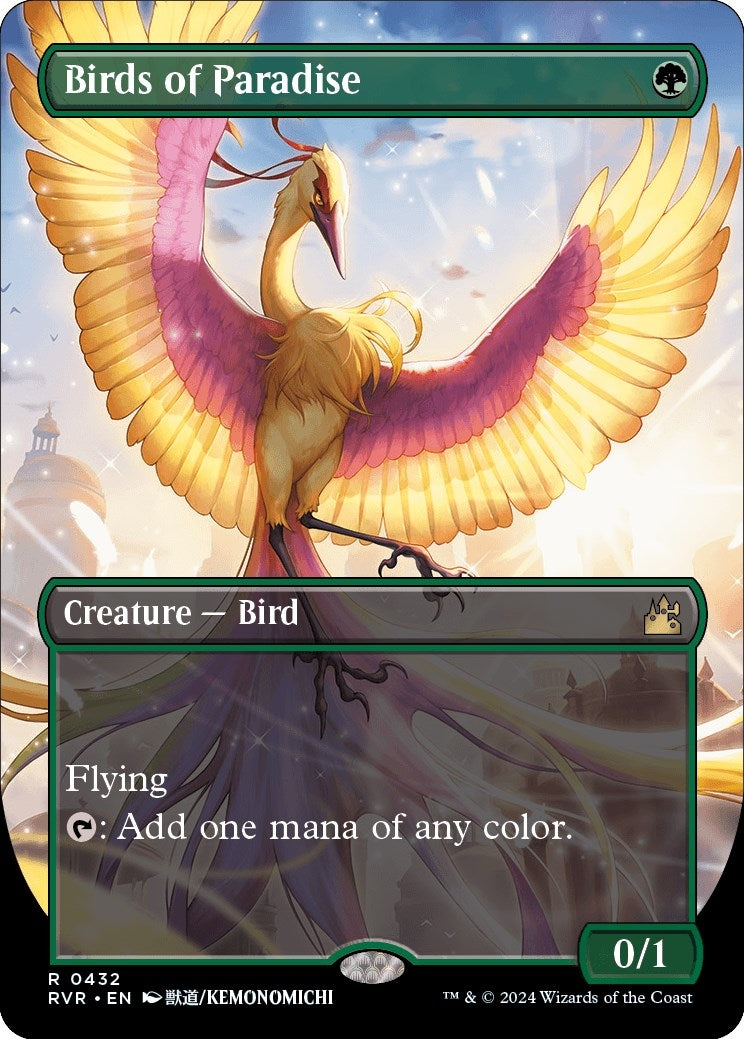 Image for Birds of Paradise (Anime Borderless) (432) - Magic: The Gathering