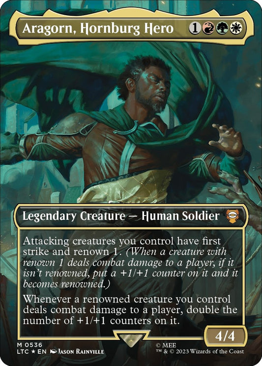 Aragorn, Hornburg Hero (Borderless) (Surge Foil) (536)