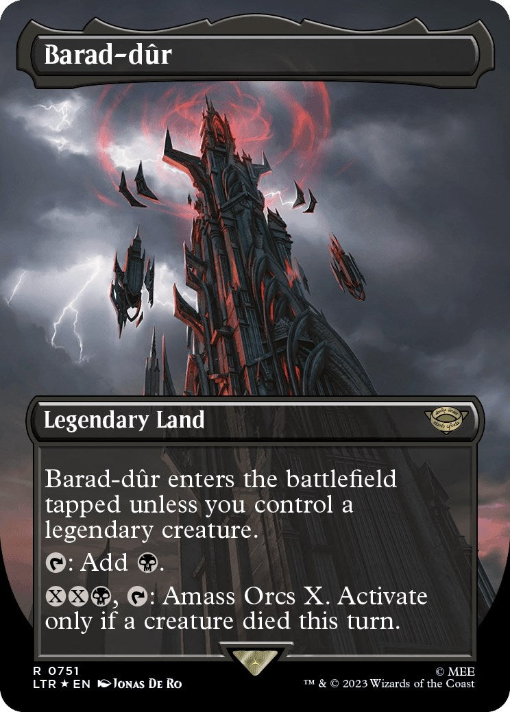 Image for Barad-dur (0751) (Borderless) (Surge Foil) (751) - Magic: The Gathering