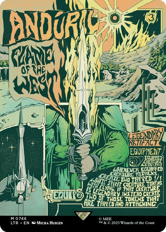 Anduril, Flame of the West (Borderless Poster) (746)