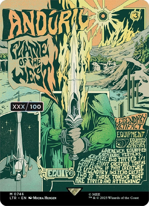 Anduril, Flame of the West (Borderless Poster) (Serial Numbered) (746)