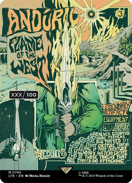 Anduril, Flame of the West (Borderless Poster) (Serial Numbered) (746)