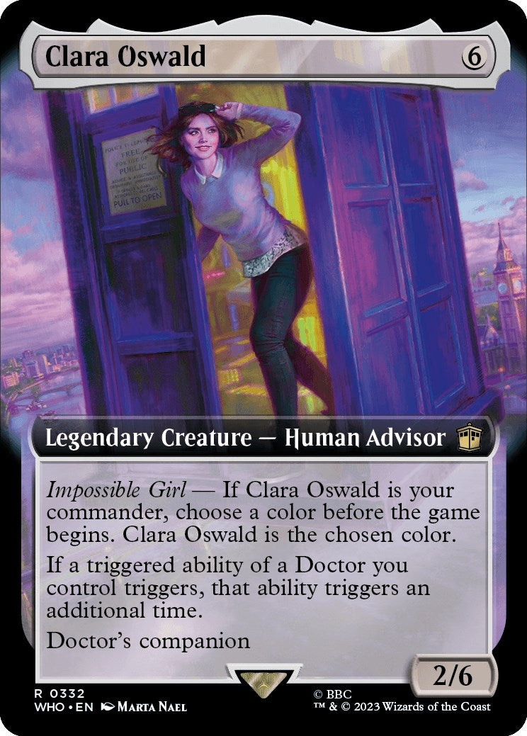 Image for Clara Oswald (Extended Art) (332) - Magic: The Gathering