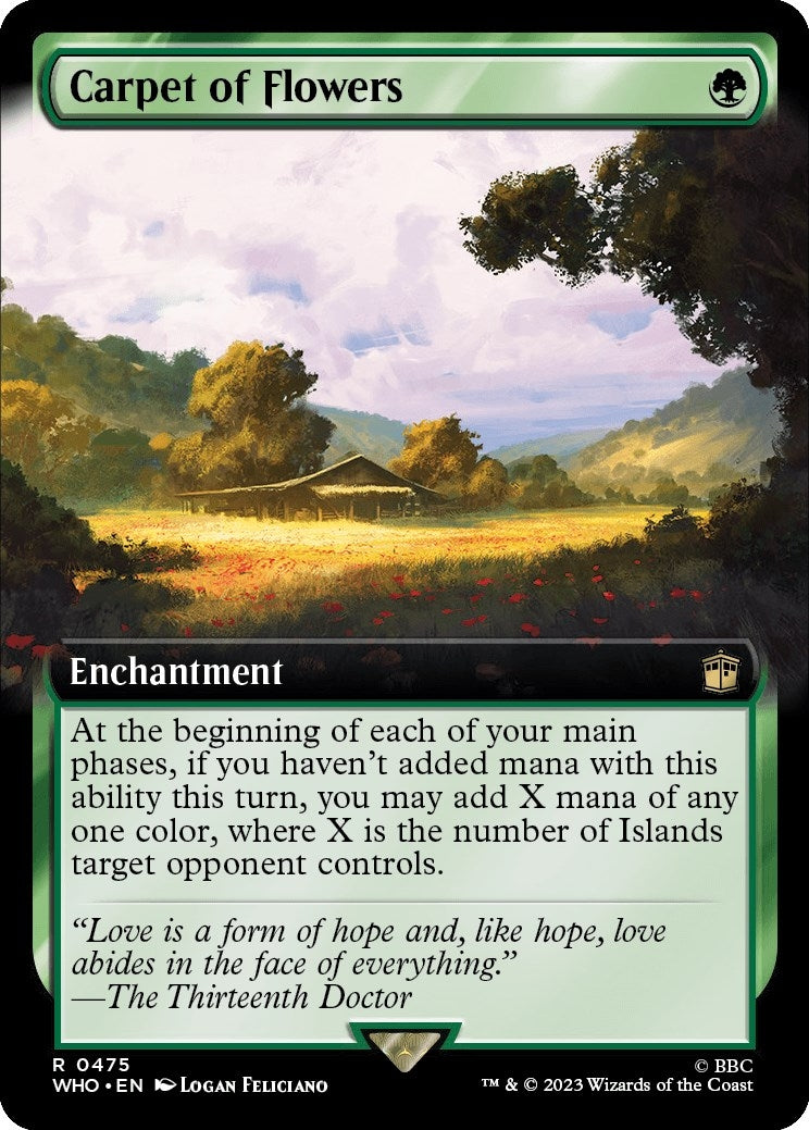 Image for Carpet of Flowers (Extended Art) (475) - Magic: The Gathering