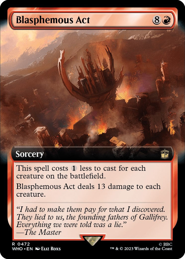 Image for Blasphemous Act (Extended Art) (472) - Magic: The Gathering