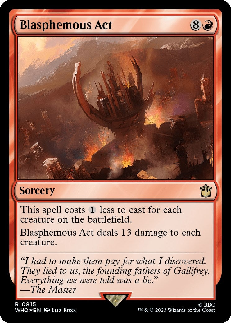Image for Blasphemous Act (Surge Foil) (815) - Magic: The Gathering