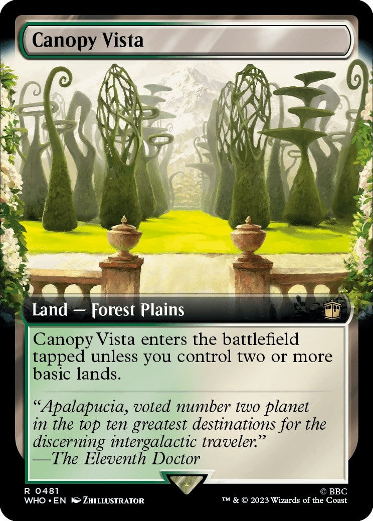 Image for Canopy Vista (Extended Art) (481) - Magic: The Gathering