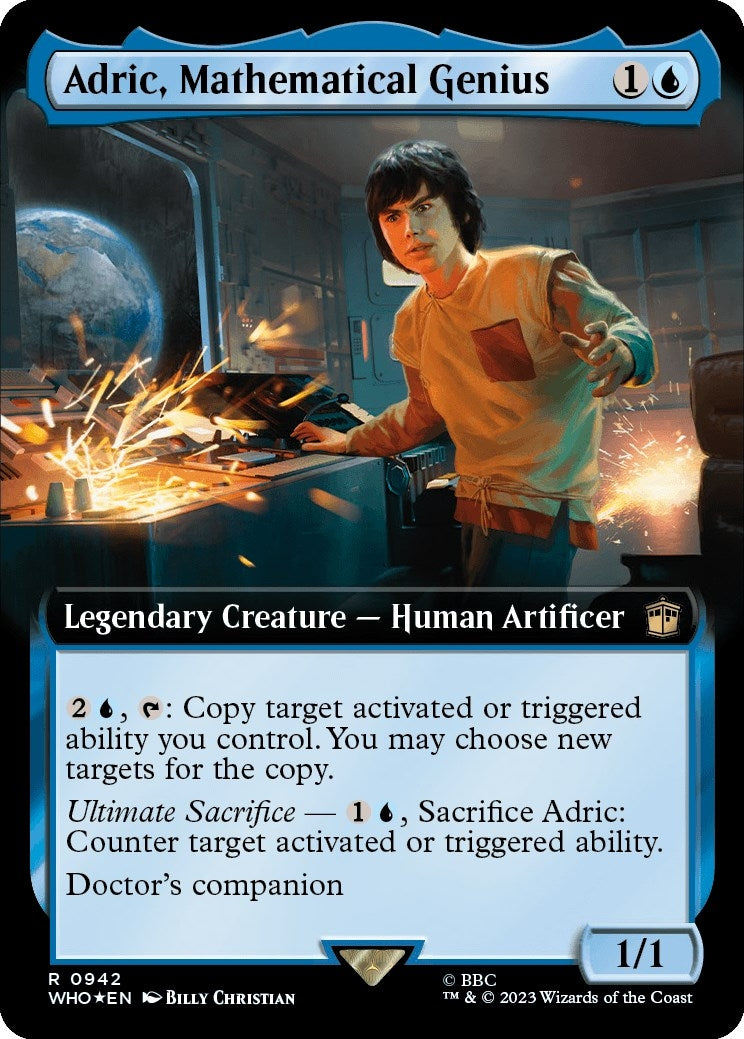 Adric, Mathematical Genius (Extended Art) (Surge Foil) (942)
