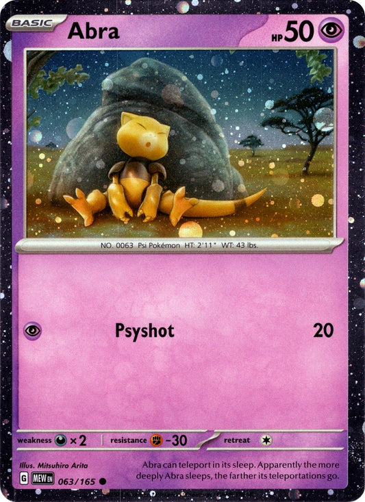Abra - 063/165 (Cosmos Holo) (063/165)