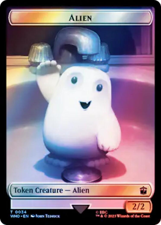 Alien // Food (0059) Double-Sided Token (Surge Foil) (34 // 59)