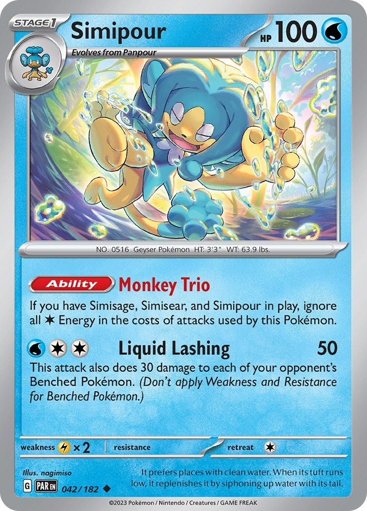 Image for Simipour (042/182) - Pokemon