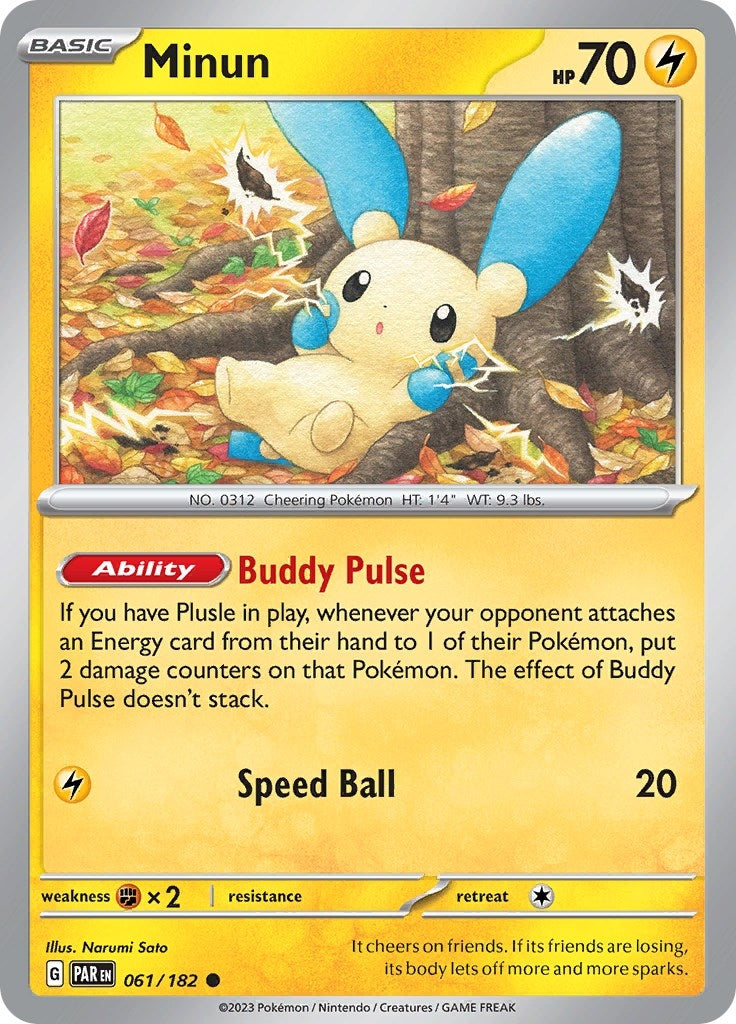 Image for Minun (061/182) - Pokemon