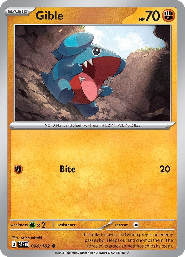 Image for Gible (094/182) - Pokemon