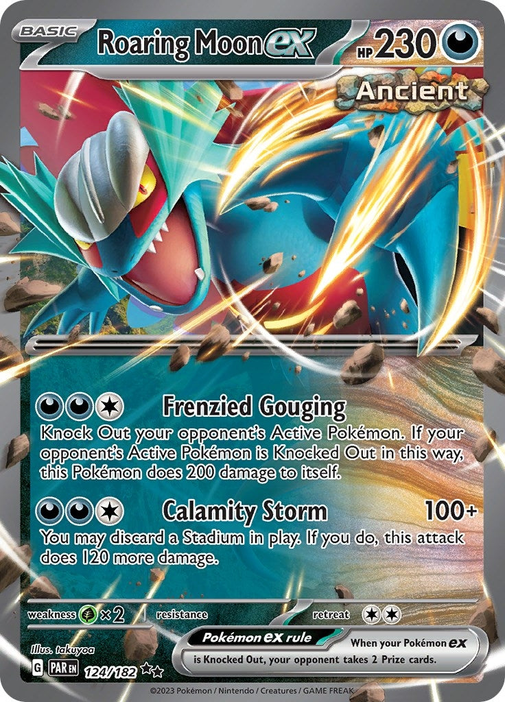 Image for Roaring Moon ex (124/182) - Pokemon