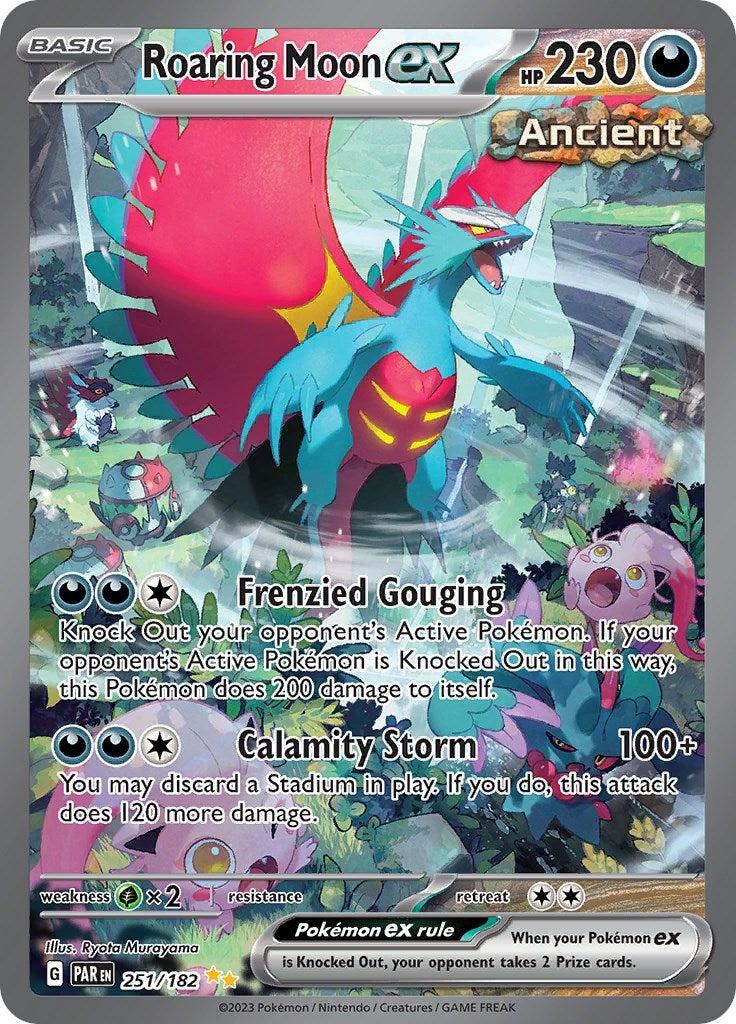 Image for Roaring Moon ex (251/182) - Pokemon