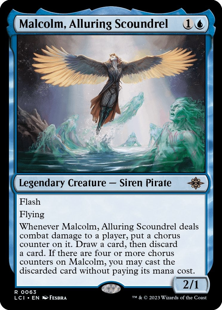 Image for Malcolm, Alluring Scoundrel (63) - Magic: The Gathering