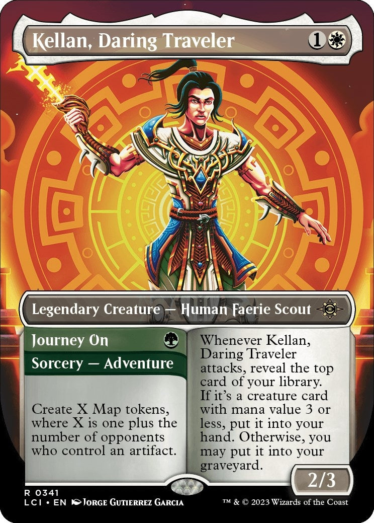 Image for Kellan, Daring Traveler (Borderless) (341) - Magic: The Gathering