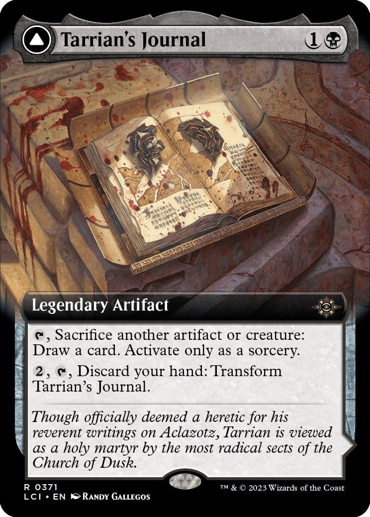 Image for Tarrian's Journal (Extended Art) (371) - Magic: The Gathering
