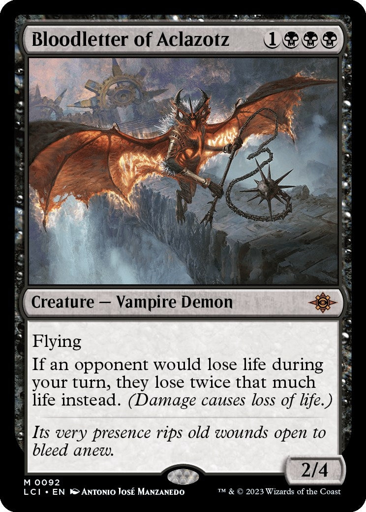Image for Bloodletter of Aclazotz (92) - Magic: The Gathering