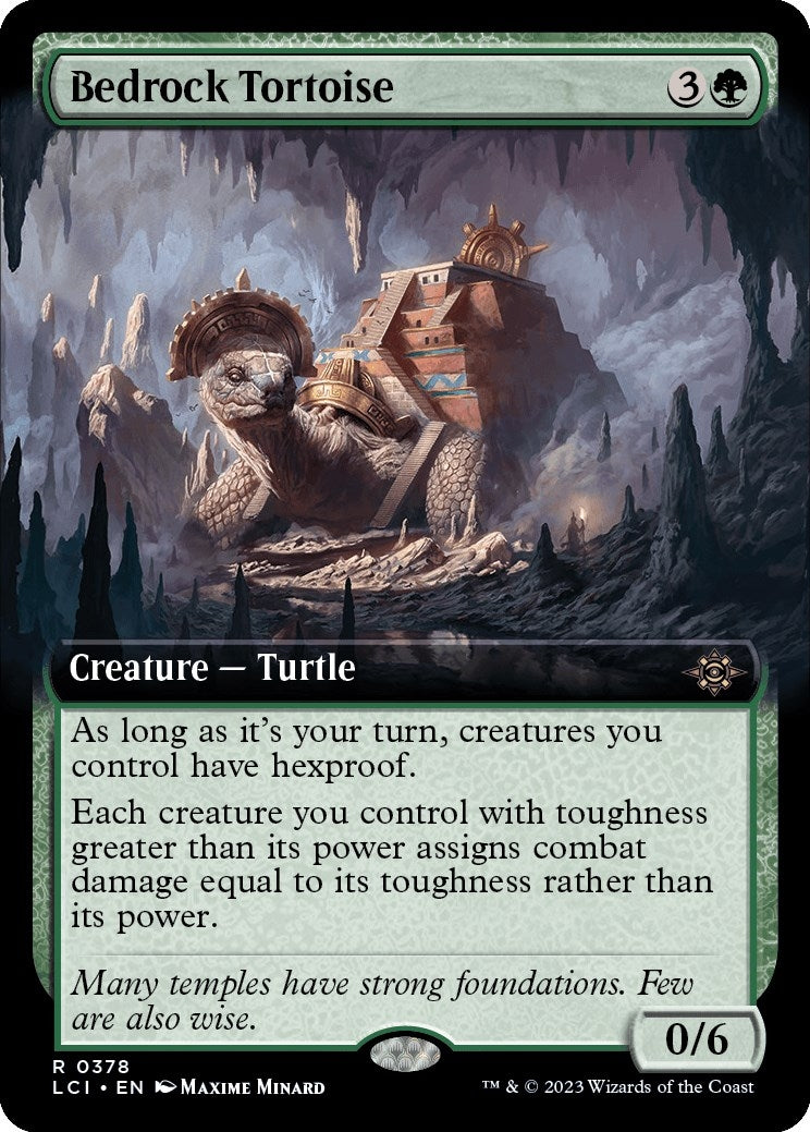 Image for Bedrock Tortoise (Extended Art) (378) - Magic: The Gathering