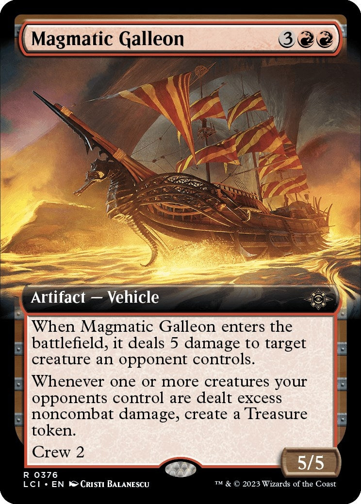 Image for Magmatic Galleon (Extended Art) (376) - Magic: The Gathering