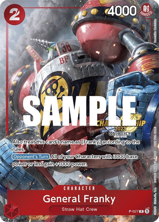 Image for General Franky (CS 2023 Event Pack) (P-027) - One Piece Card Game
