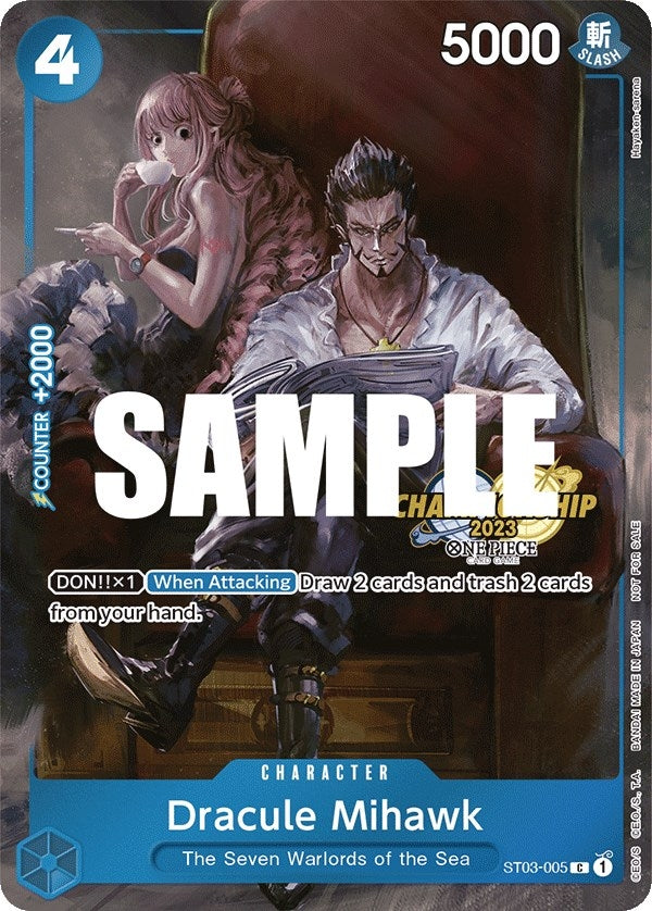 Image for Dracule Mihawk (CS 2023 Celebration Pack) (ST03-005) - One Piece Card Game