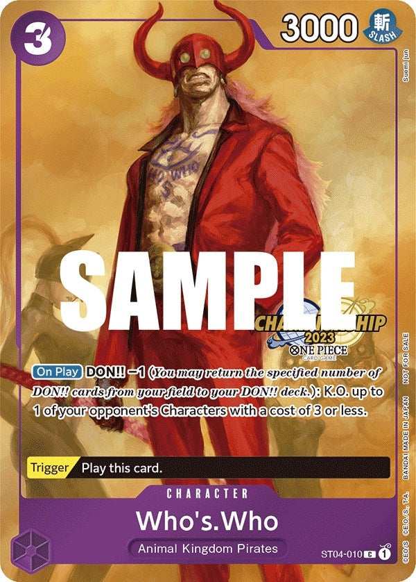 Image for Who's.Who (CS 2023 Celebration Pack) (ST04-010) - One Piece Card Game