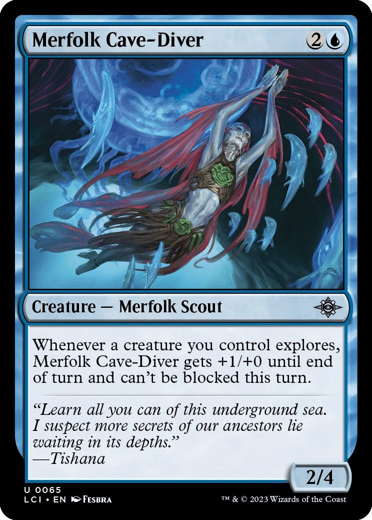 Image for Merfolk Cave-Diver (65) - Magic: The Gathering