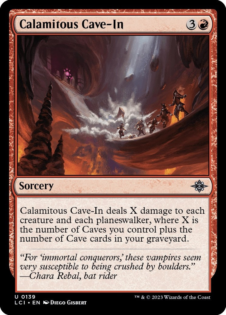 Image for Calamitous Cave-In (139) - Magic: The Gathering